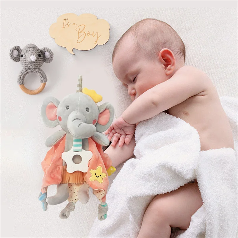 1Set Newborns Bath Toys Wooden Milestones Cards Crochet Rattle Rings Infant Blanket Bath Towel Baby Photography Prop Birth Gifts