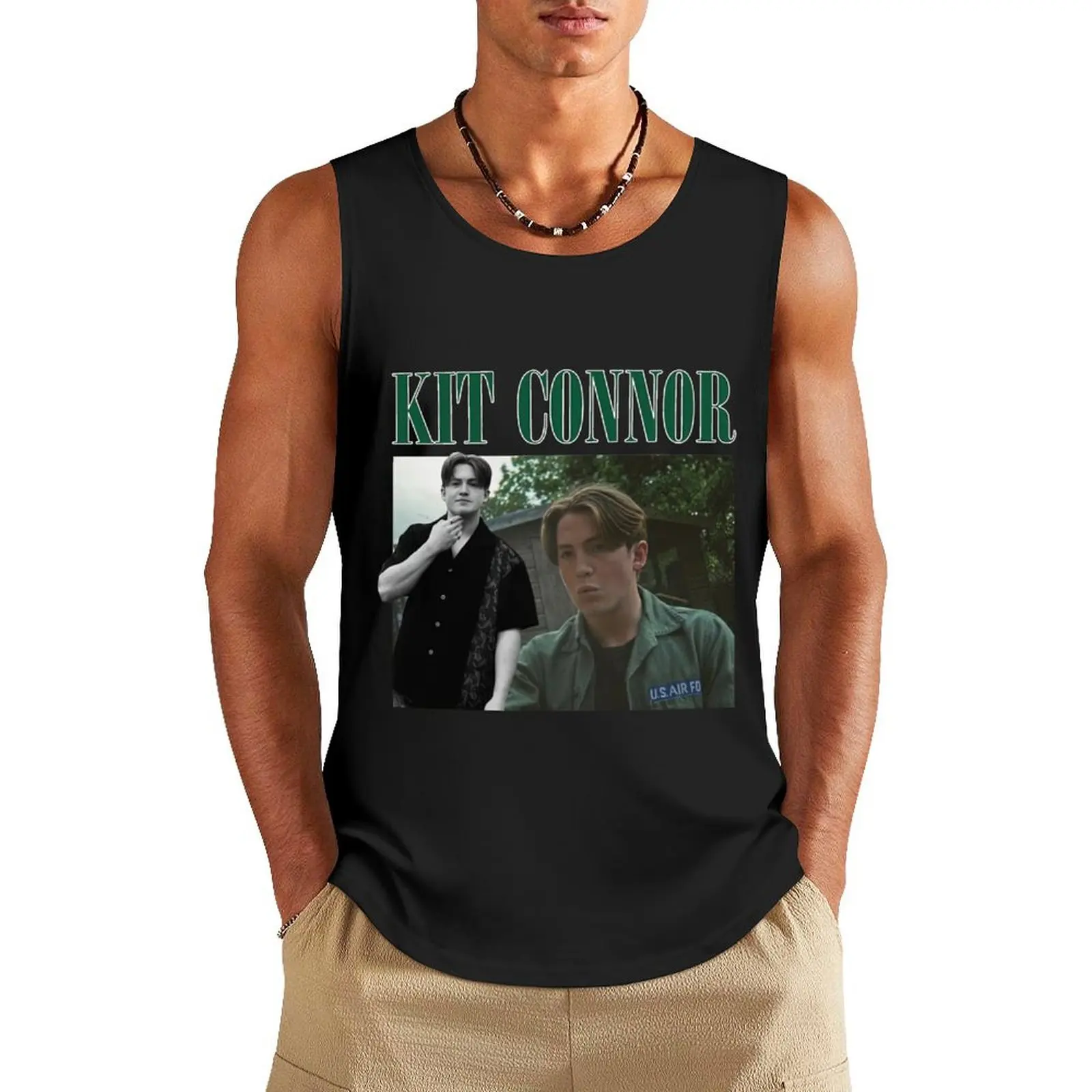 Actor Kit Connor Vintage Tank Top fitness clothing for men men clothing summer clothes for men