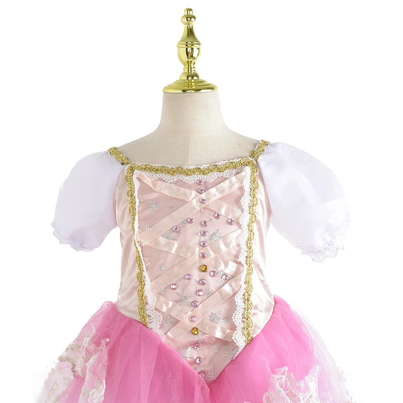 Tutu romantique professionnel longue en Tulle, robe de Ballet pour femmes et filles, robe de soirée de ballerine, Costumes de danse de Ballet pour enfants