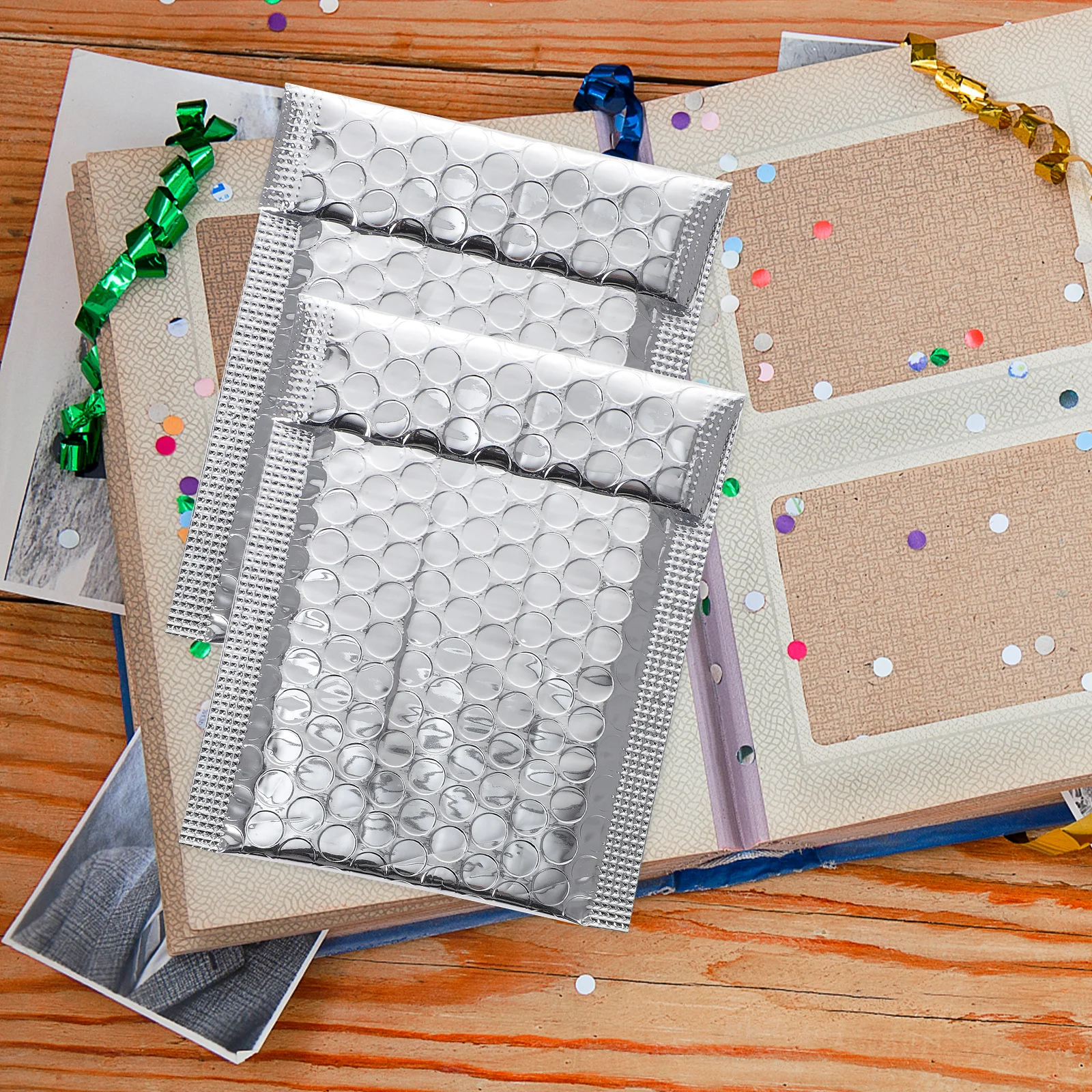 100개 방수 셀프 실링 버블 봉투 패딩 배송 가방 보석 화장품 휴대폰 안전 배송용