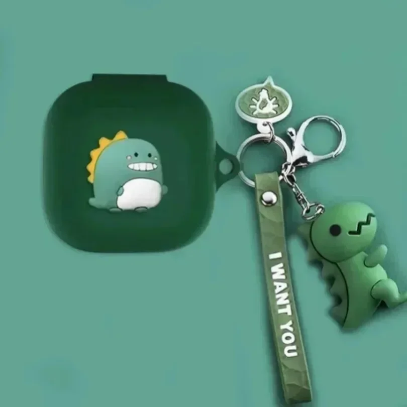 Для anker Soundcore AeroFit/AeroFitPro/Aero чехол-клипса с мультяшной собакой/милый персик/динозавр силиконовый чехол для наушников Bluetooth