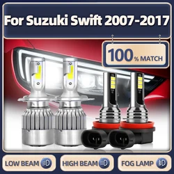 LED Car Headlights Plug&Play Car Light Bulb Car Fog Lamps 6000K For Suzuki Swift 2007-2010 2011 2012 2013 2014 2015 2016 2017
