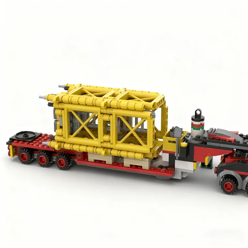 298 stks MOC Stad Zware Belasting Transportwagen Bouwmodel Bouwstenen Creatieve DIY Idee Kerstcadeaus Speelgoed Onderwijs