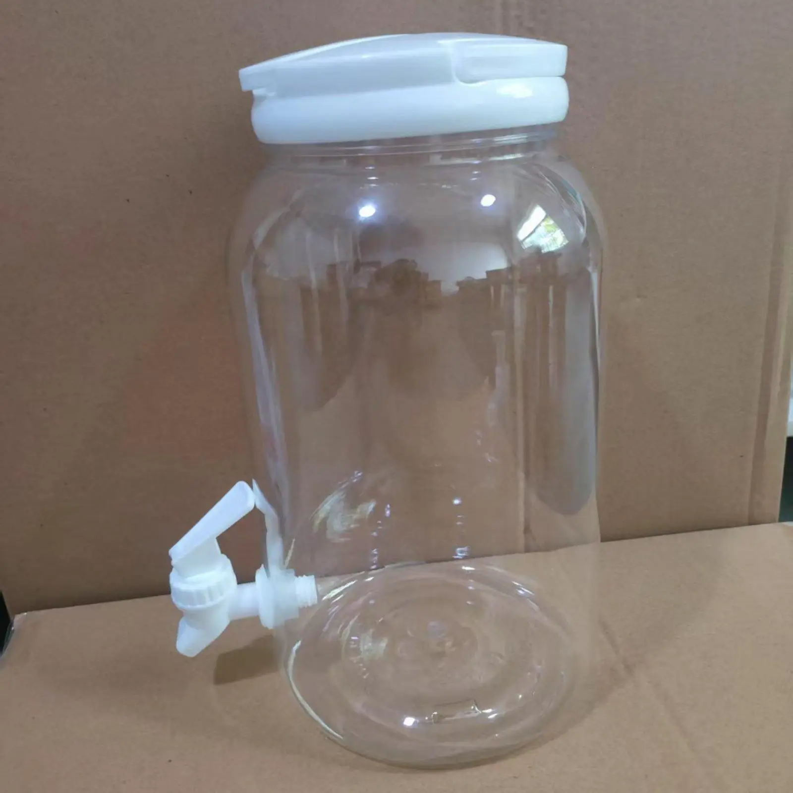 Juice Bottle 3.8L Refrigerator Water Jug Transparent Plastic Drink Cup Set for Kitchen Storage Party