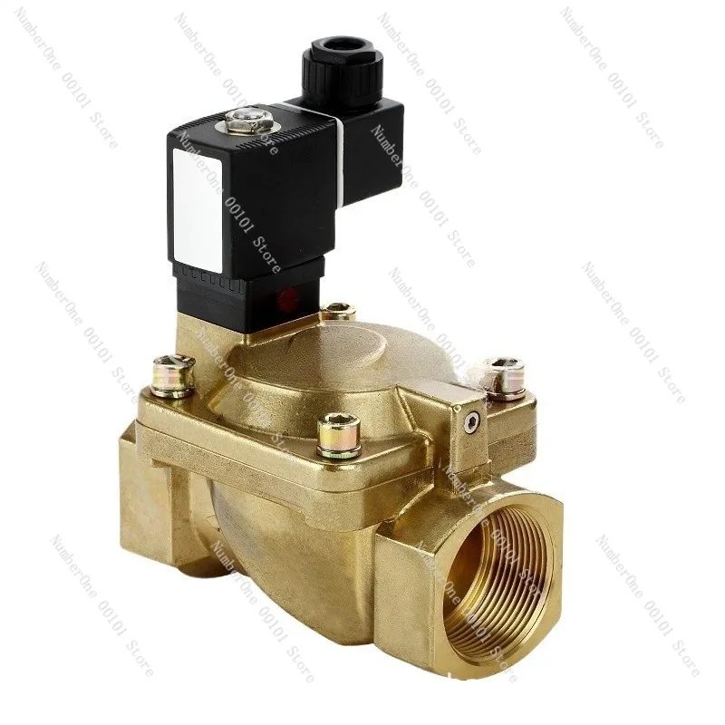 Brass Solenoid Valve with Pilot Diaphragm Structure,Available in AC220V and DC24V Models,Large-Caliber Water and Gas Flow
