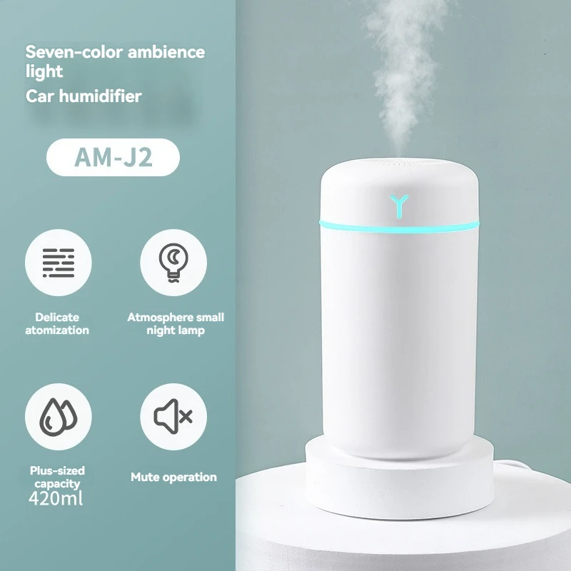 New Mini Humidifier USB Desktop Humidifier Mini Car Nebulizer Small Hydrating Humidifier for Household