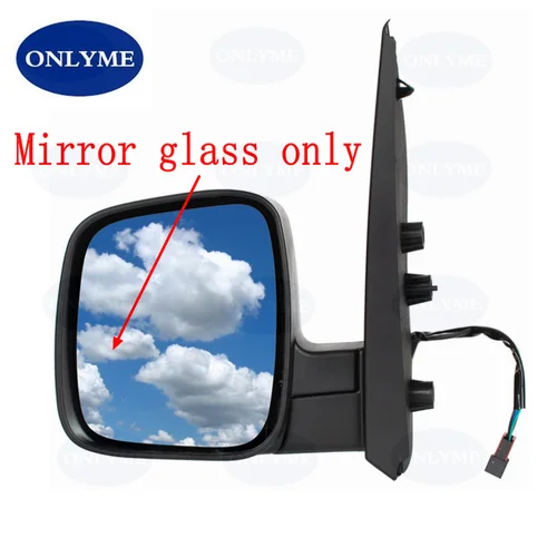 Espejo convexo de cristal para furgoneta de coche, para Citren Nemo/Fiat Florino Qubo/Peugeot Bipper Tpee 2008 09 10 11 12 13 14 15 16 17 18