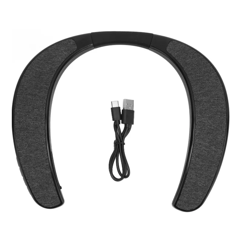 Neckband Bluetooth Speaker Stereo Handsfree Portable Wireless Wearable Speaker For Home Outdoor Sports Travel