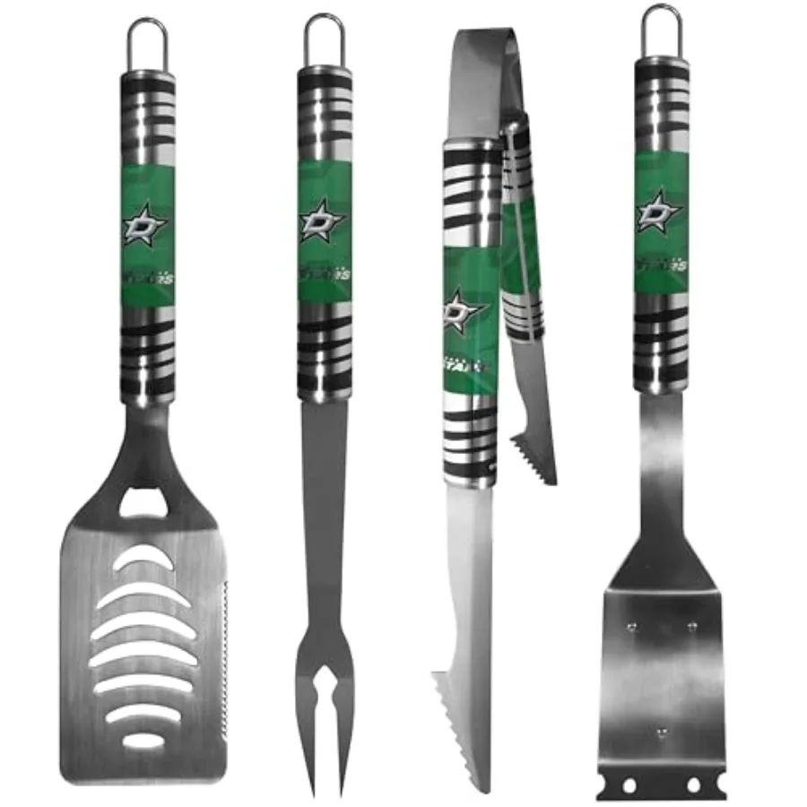 

Набор стальных инструментов для гриля NHL Dallas Stars, 4 предмета, единый размер, цвета команды