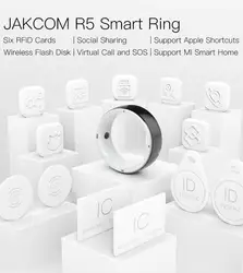 2NFC 2ID 2IC card function integration supports Android IOS dual system 128G storage Ceramic body JAKCOM R5 Smart Ring