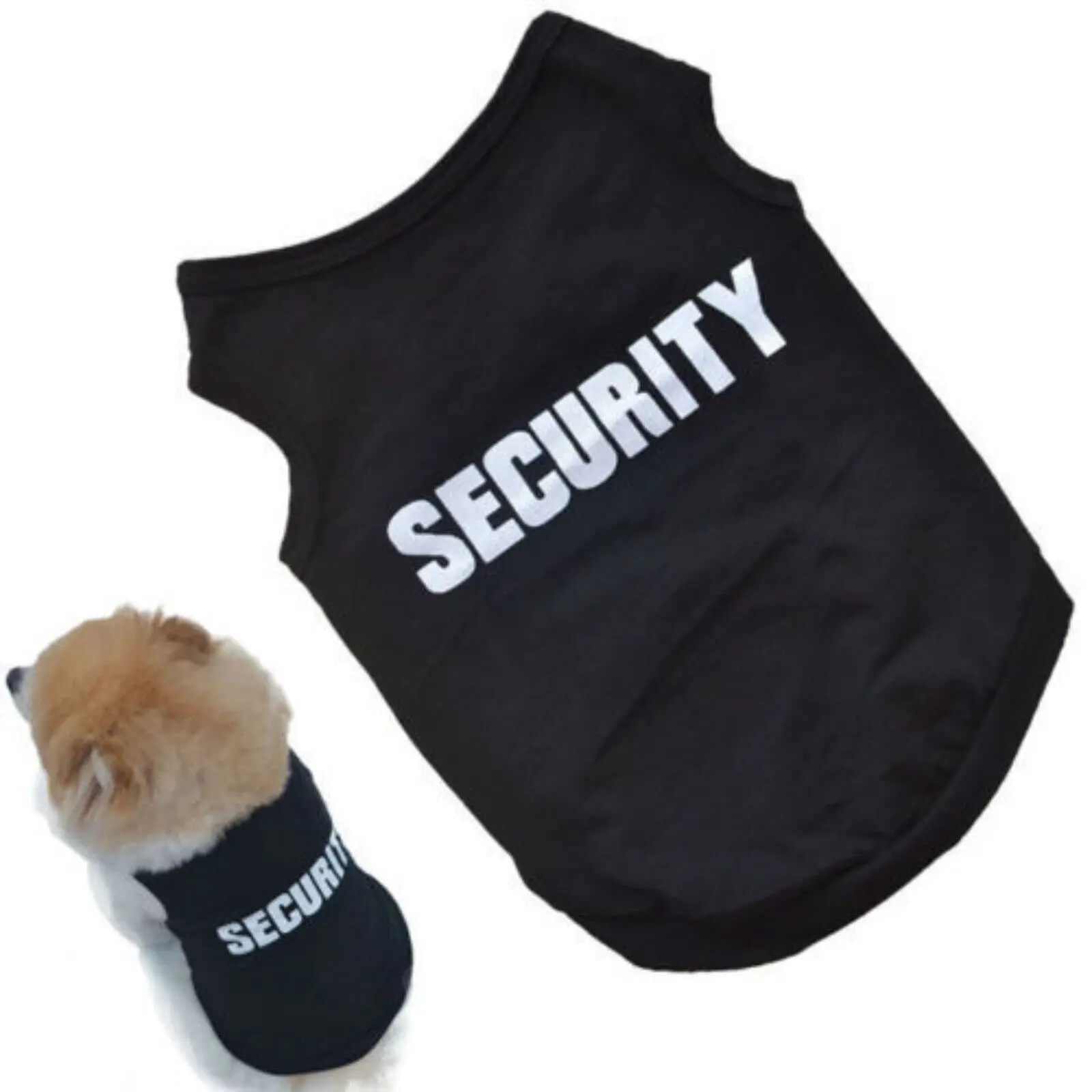 Black Vest for Cats and Dogs, Puppy T-Shirt, Pet Clothes, Summer Apparel, Costumes, Black