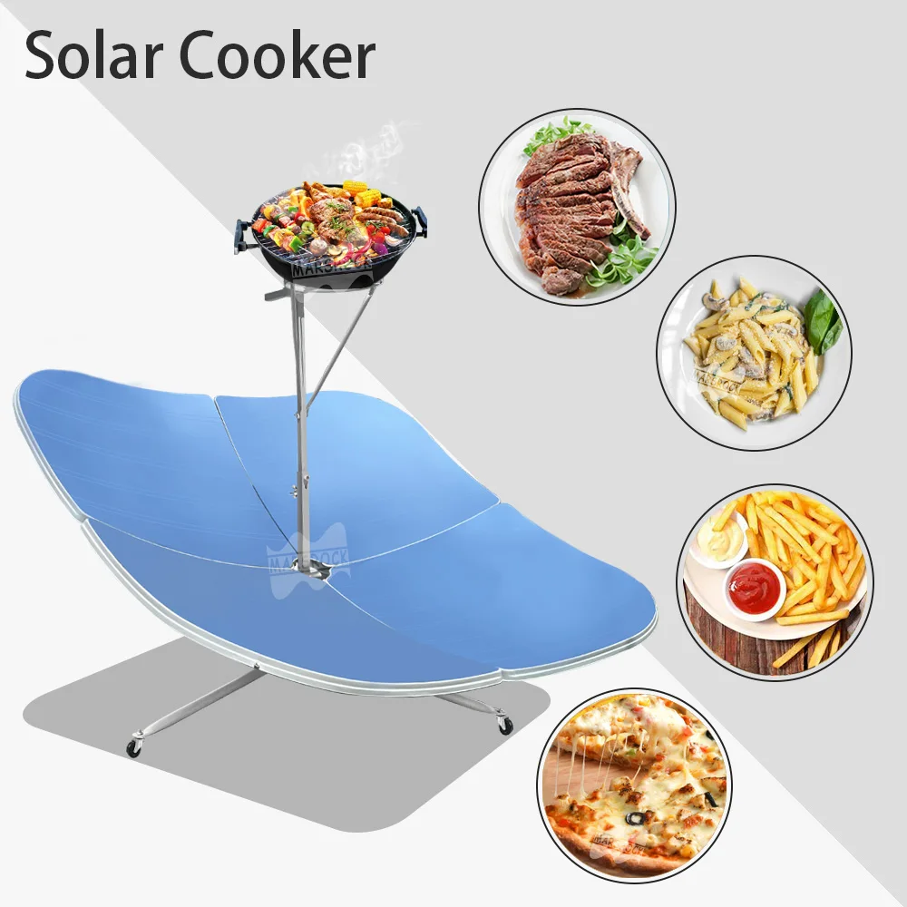 Mars Rock-cocina Solar reflectante para el hogar, horno parabólico portátil de 2000W para arroz