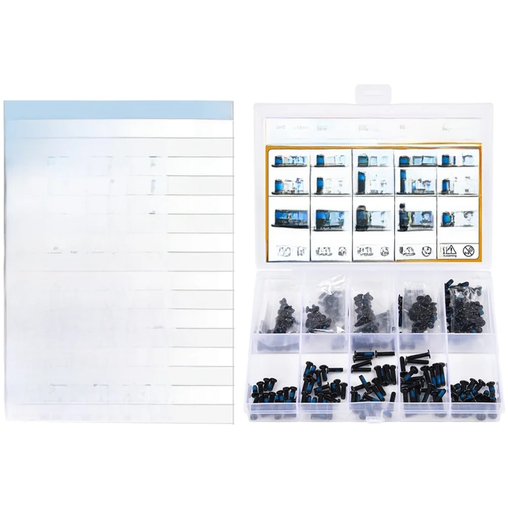 

Black Zinc Plated Cross CM Screws 300pcs with Blue Threadlocker for Improved Holding Power in Metal Assemblies