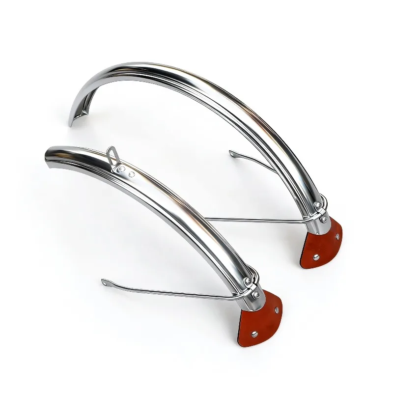 For Retro Stainless Steel Full Cover Mudguard 16