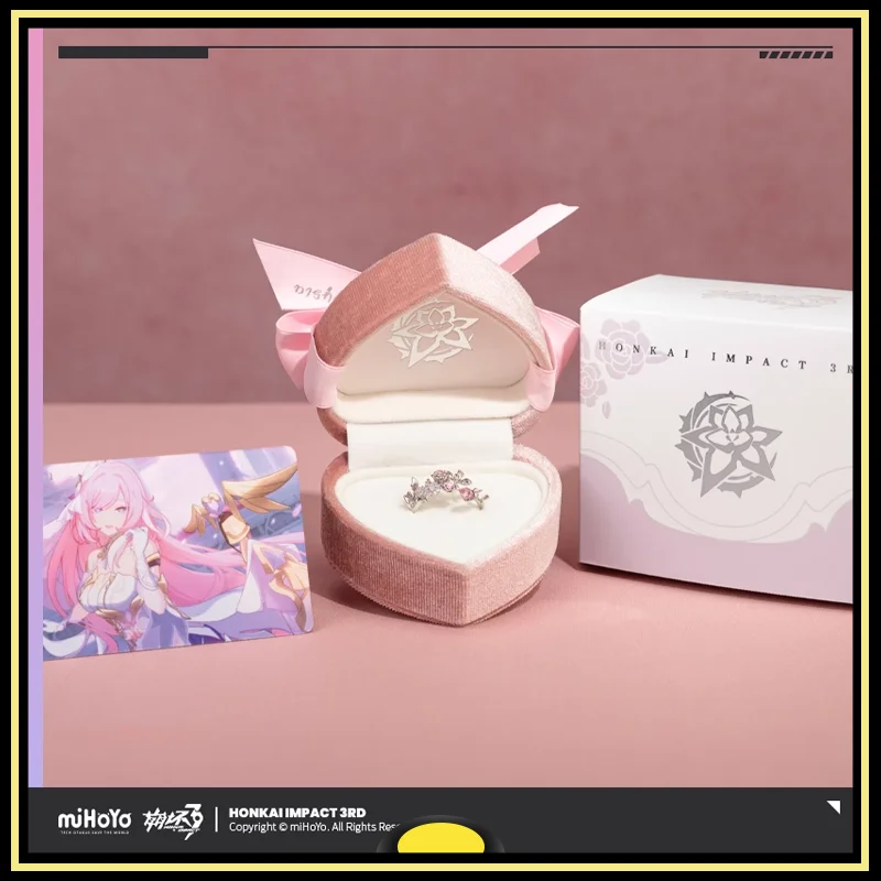 

Honkai Impact 3 Elysia Ring Jewelry HERRSCHER OFHUMAN: EGO Amusement Collectible Peripheral Products Girl's Gift Original