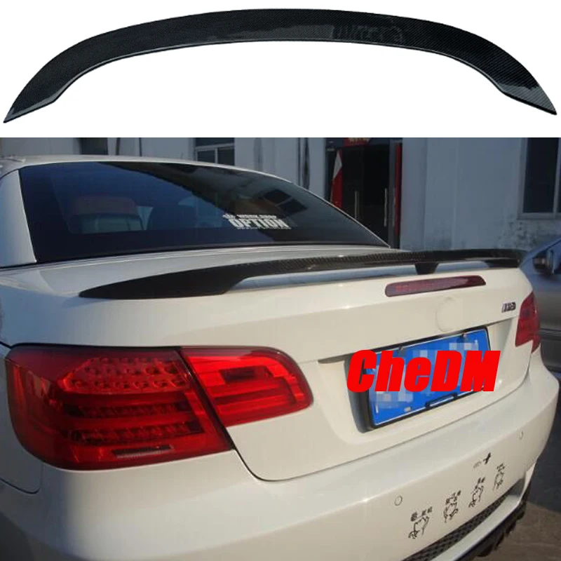 For 2010-2013 BMW M3 E93 Two Door Convertible 100% Real Carbon Fiber Highquality Rear Spoiler Trunk Lid Diffuser AC Styl