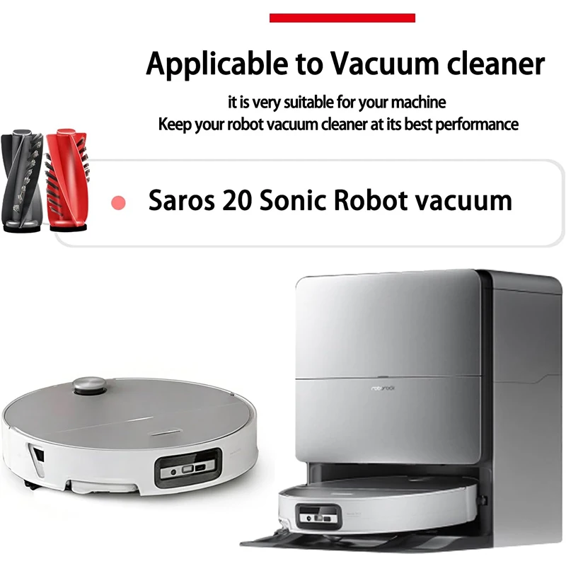 For Roborock Saro 20 Sonic/S10 MaxV Ultra Robot Vacuum Accessories:Main Side Brush,Filter,Mop Pads,Dust Bags Replacement Parts