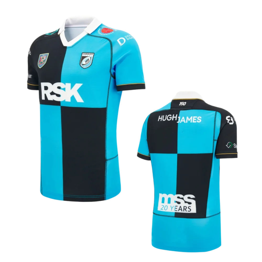 2026 Cardiff Unisex Polo Collar Rugby Jersey, 3D Print Mesh Breathable Football Jersey, Men Oversize Summer Quick Drying Shirt