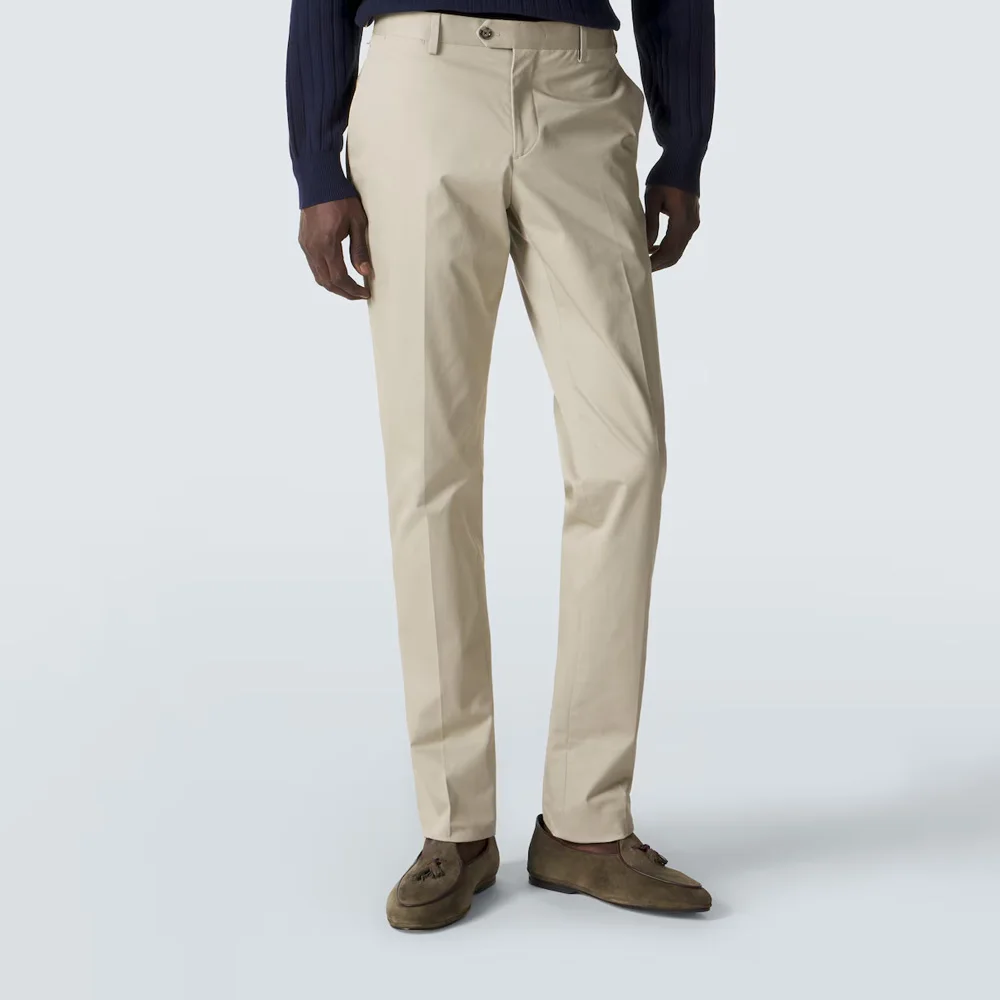 

Business Casual Straight Pants Men's Solid Color Trouser for Man Trousers Polyester Straight-Leg Work Tailoring Classic Clothing