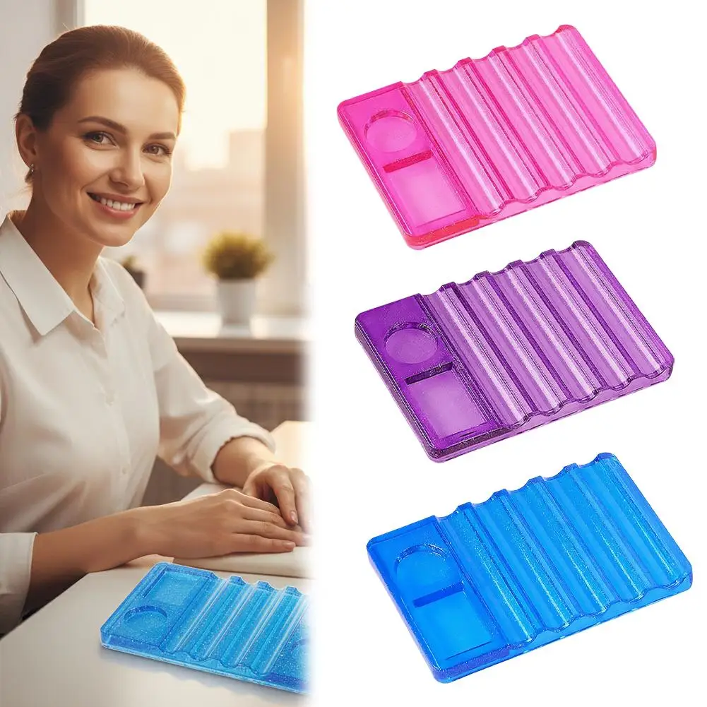 5-Grid Nail Art Pen Holder with Palette Multi-purpose Support Brush Manicure Organizer Makeup Tools Stand Display Rack Stor T0V3 view 4