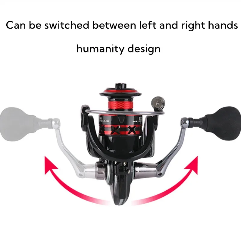 جديد okuma FS2000-7000 سلسلة الغزل بكرات ماكس السحب 12 كجم أحمر أسود إيفا مقبض معدني بكرة بكرة الصيد بكرة لصيد الأسماك في المياه المالحة #6