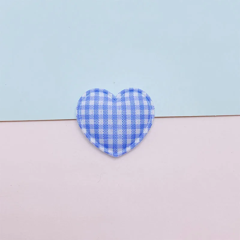 70 Stück 3x2,5 cm Gitterstoff-Herz-Applikationen zum Aufnähen für DIY Haarspangen-Zubehör, Kleidung, Kopfbedeckungen, Dekor-Patches – Detail 9
