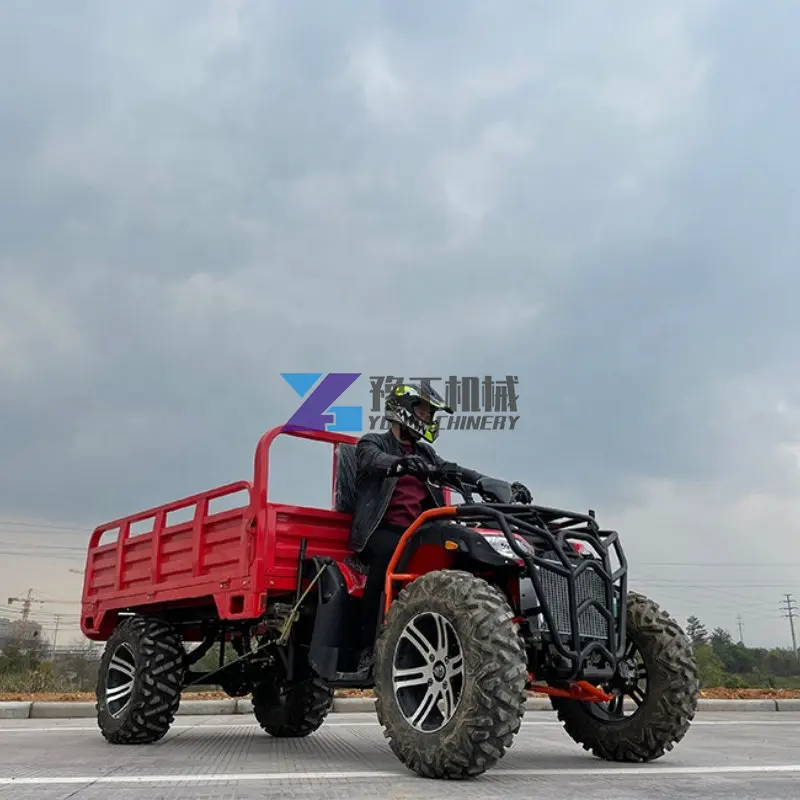 China\'s Best-selling Four-wheel Trolley with Trailer 300cc Agricultural ATV Engine Type 4-stroke