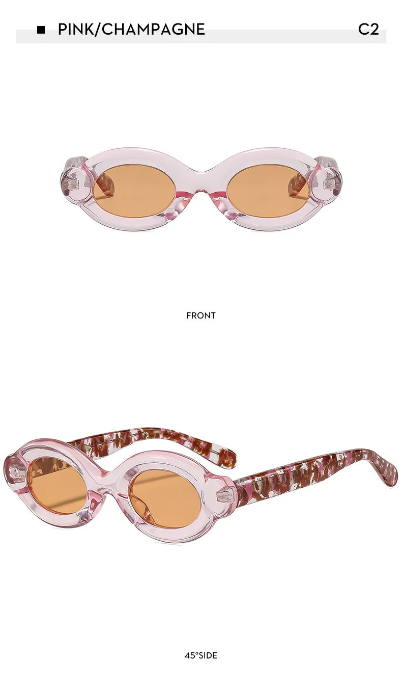 Modische Damen Polarisierte Sonnenbrille Ovale Kleine Markante Rahmen TAC Hochklare Fahrbrille CP Edelstahlkern Marken-Sonnenbrillen – Detail 12
