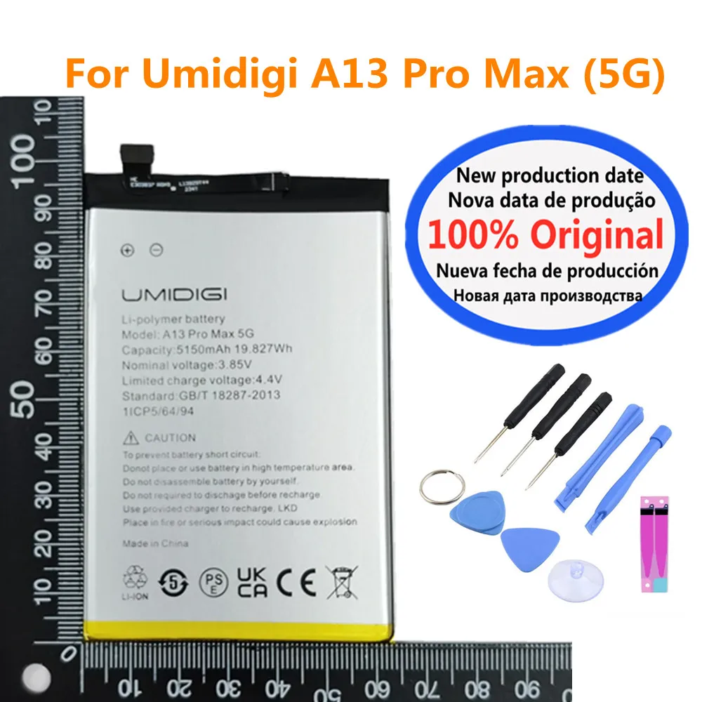 A13Pro Max Original Replacement Battery For UMI Umidigi A13 Pro Max 5G Mobile Phone Bateria Battery Batteries Fast Shipping