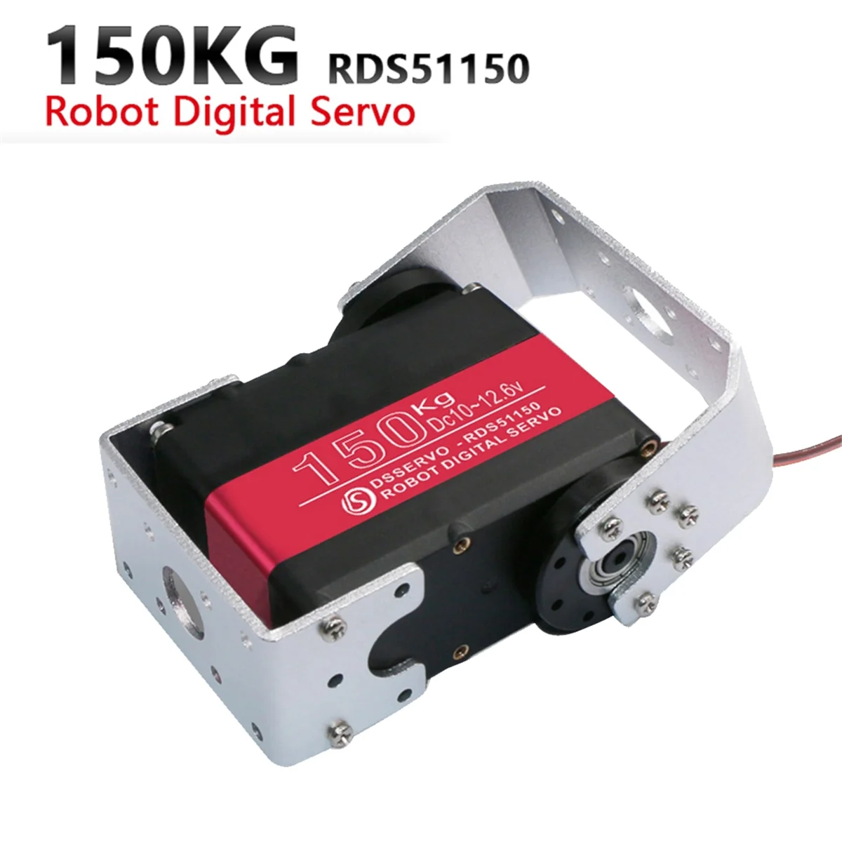 HOT 150KG 12V RDS51150 Double-Shaft Digital Metal Robotic Servo with U Mounting Bracket Waterproof 270 Degree