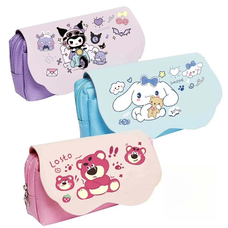 

Назад в школу, большой вместительный пенал, простая сумка для ручек Kuromi, милая студенческая коробка для канцелярских принадлежностей, подарок для детей, подарок на награда