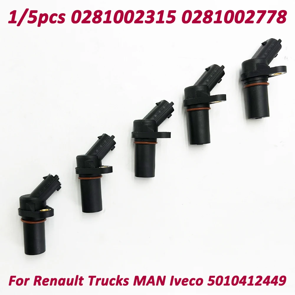 1/5PCS for Bosch Crankshaft Position Sensor 0281002315 0281002778 281002315 For Renault Trucks MAN Iveco 5010412449 27711811 