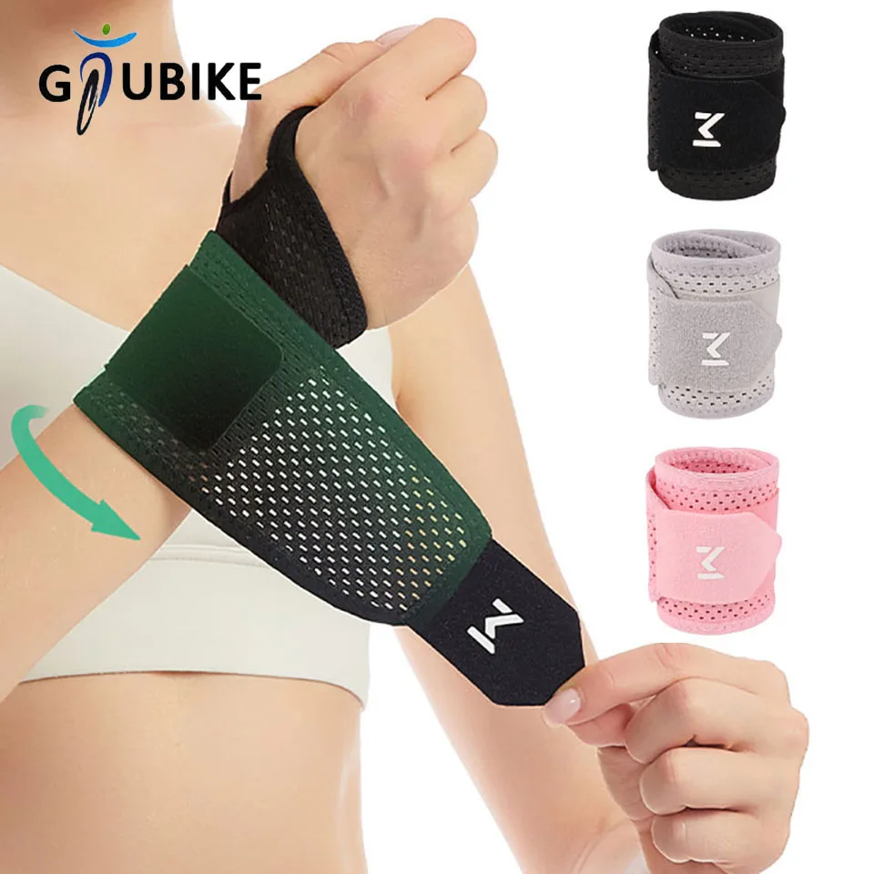 GTUBIKE 2PCS Adjustable Wrist Strap Sports Wrist Support Brace Weightlifting Wristband For Men & Women Badminton Tennis Gym