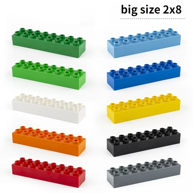 2x8 5pcs lot big Brick DIY Classic Education Building Blocks Compatible With Lego Large Bricks plastic Toys For Children AliExpress