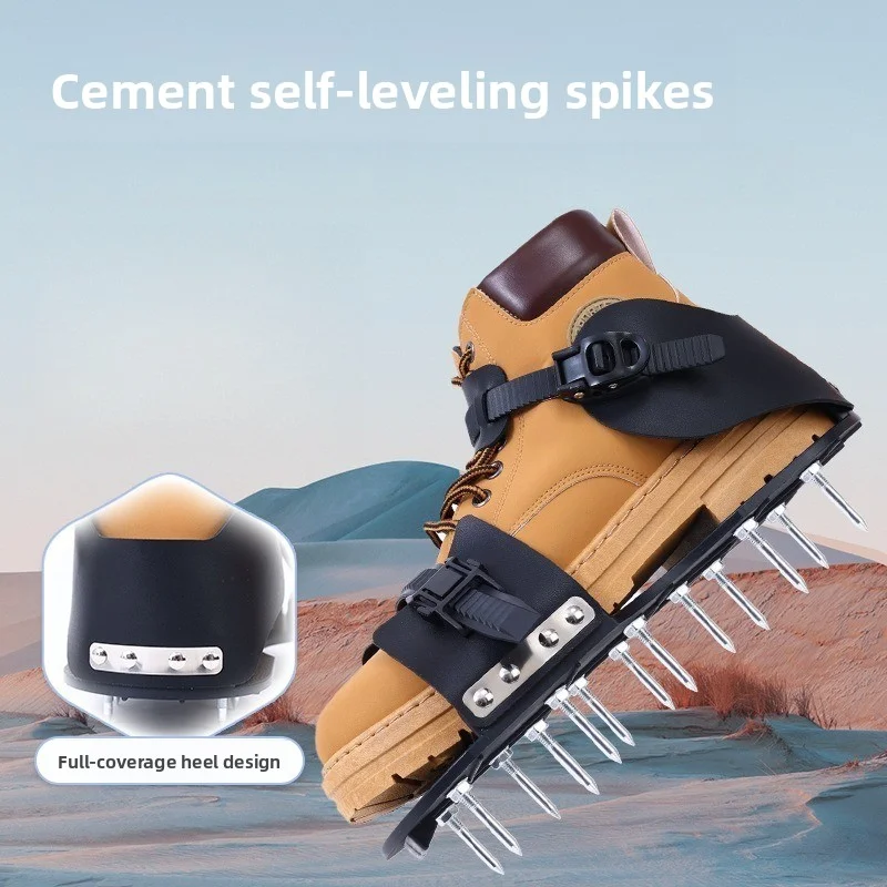 

New Easy Use Garden Grass Spiked Nail Shoes 28/36/45/50mm Epoxy Floor Paint Tools for Lawn Loosening ,Cement Self-Leveling