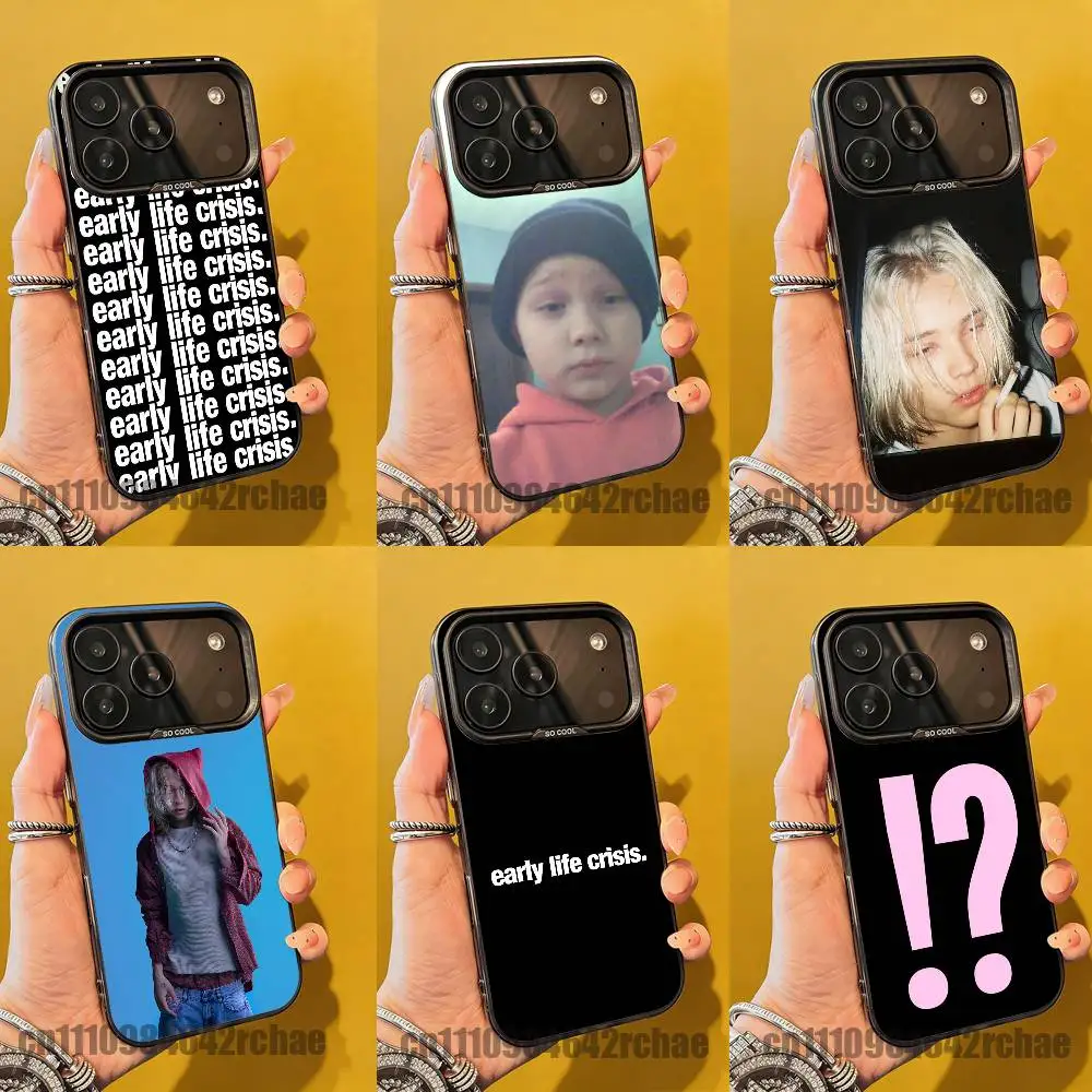 

For N-Nettspend Early Life Crisis Phone Case iPhone 15,12,11,14,13,16,17,E,Max,Plus,Air,Pro,Mini Shockproof Cover