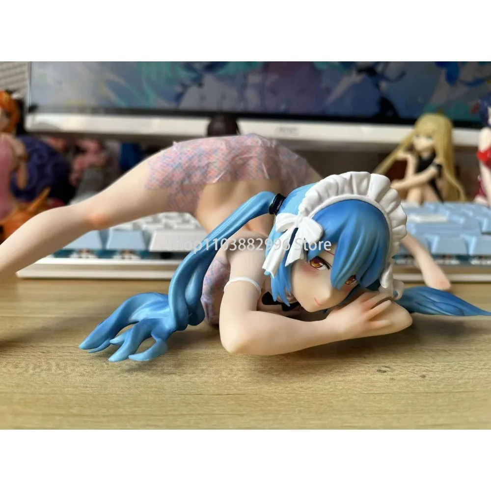 9cm anime japonês hentai figuras kawaii azul cabelo menina gabriella pvc ação estatueta adulto coleção modelo brinquedo boneca