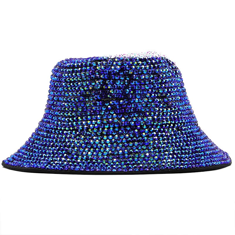 Runde Spitze Strass Perle Fedora handgemachte Strass voller Diamant Hut Männer und Frauen britischen Outdoor hellen Diamant Flash di – Detail 11