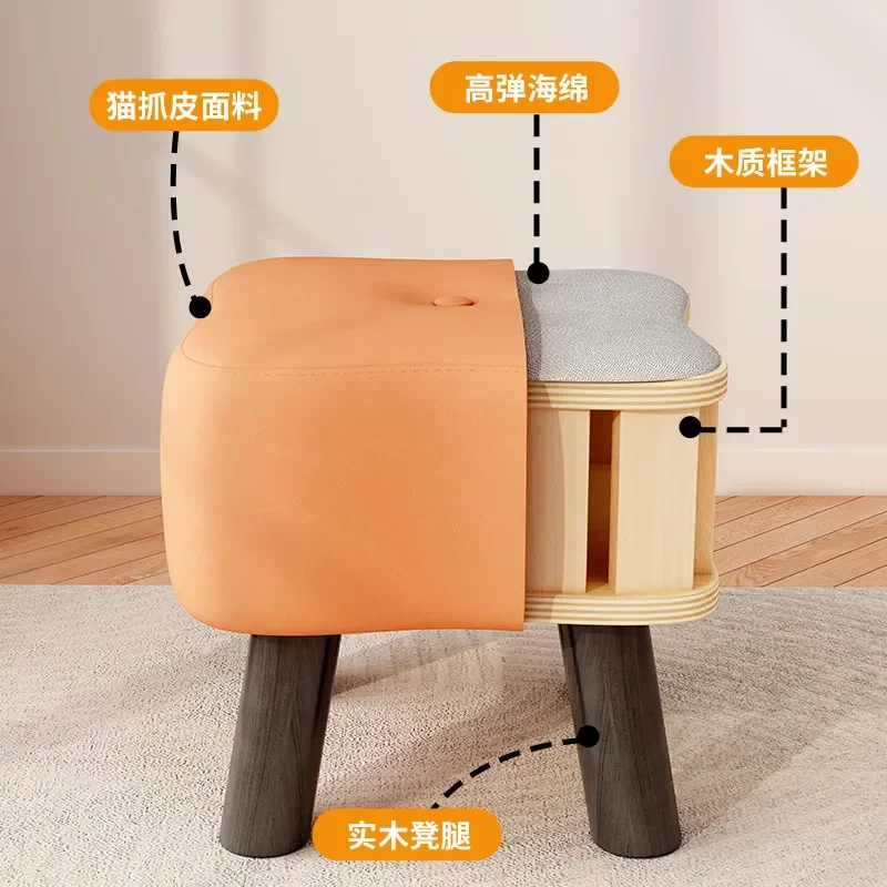 Sturdy Small Bench Low Stool for Home Children Shoe Changing Sofa Seat Comfortable Sedentary Sitting Chair Durable Household