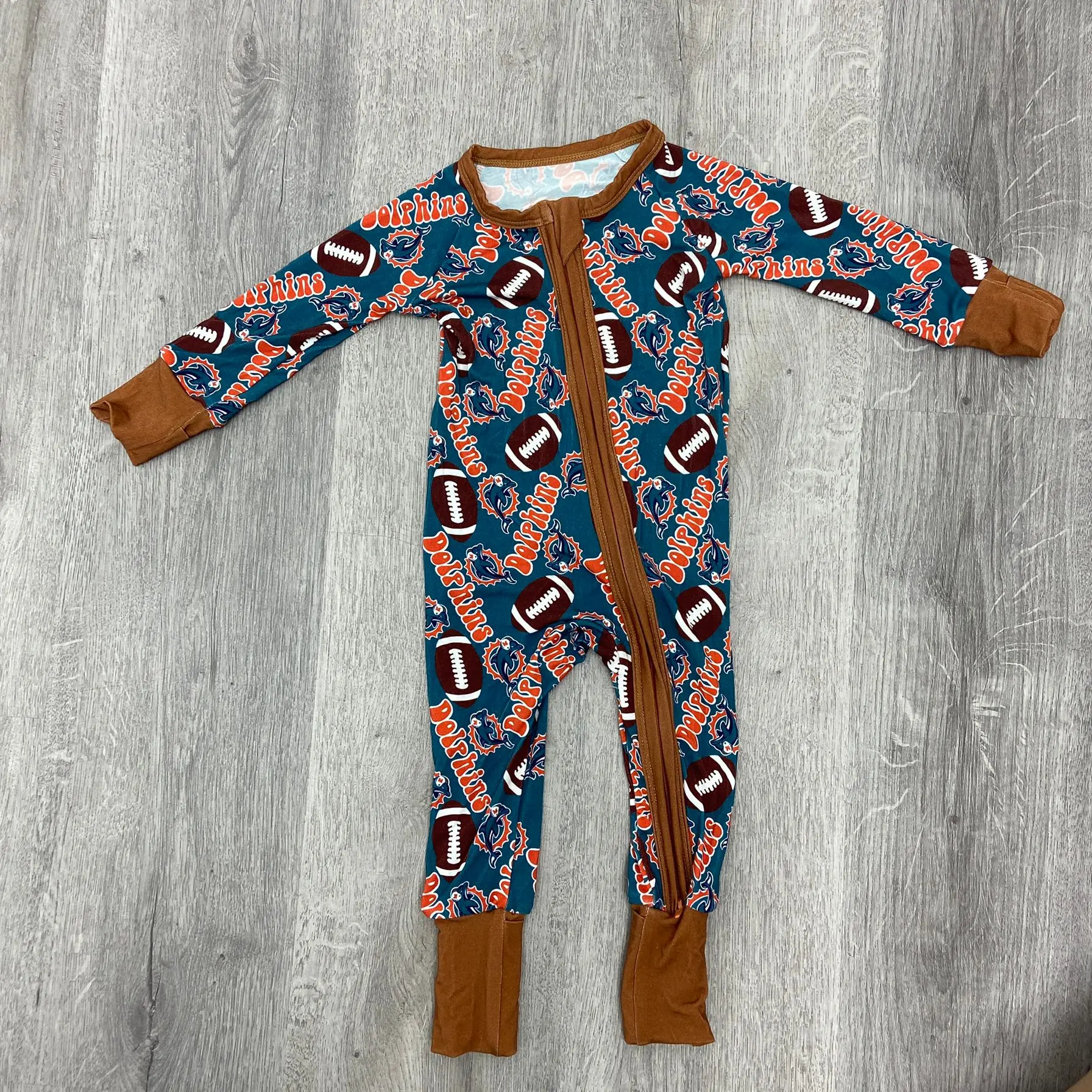 3-6M Breathable 95% Bamboo Fabric Toddler Boys Girls Rompers Long Sleeve Newborn Zipper Jumpsuit Infant Sleep Pajamas Clothes