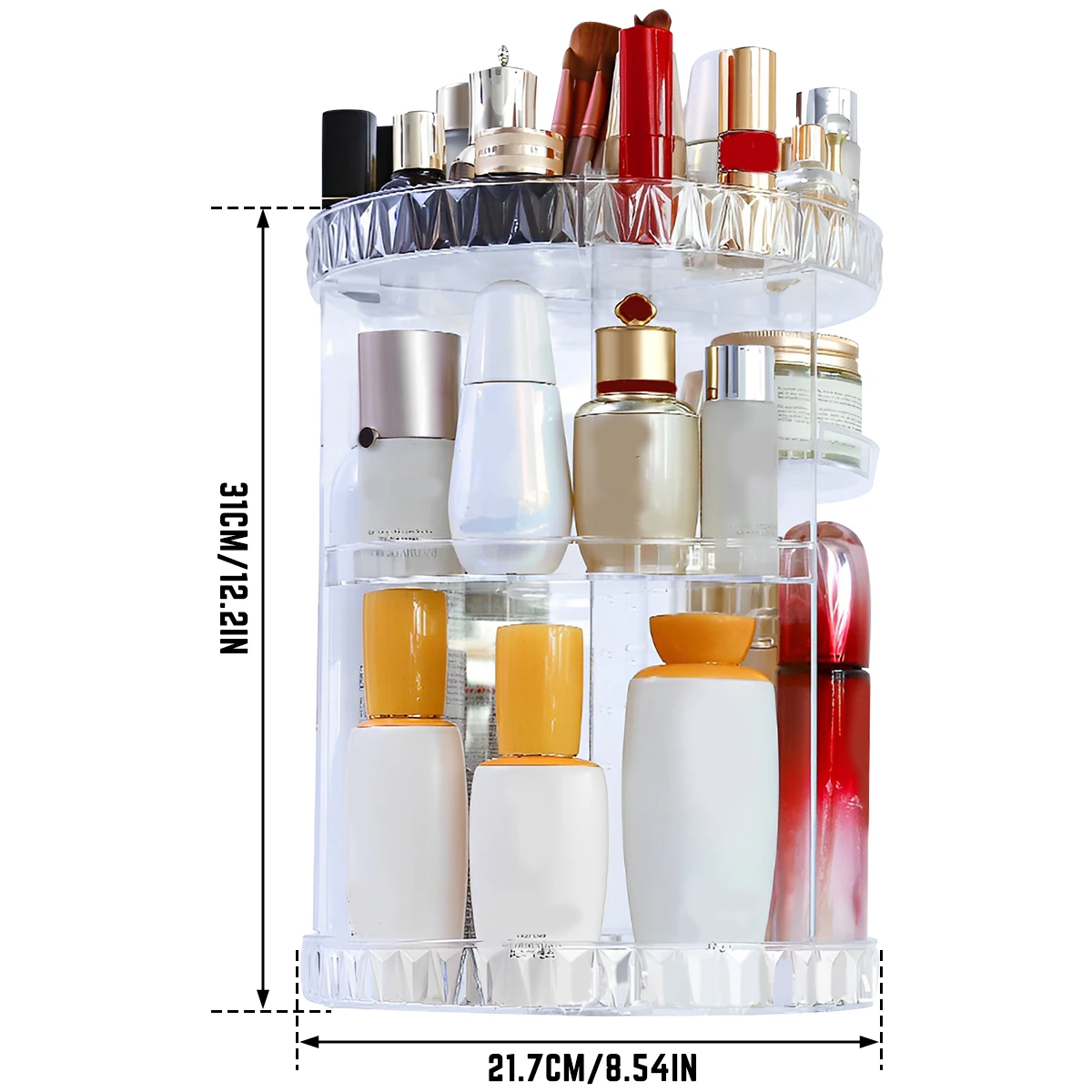 Otauoaea Rangement Maquillage, Organisateur Maquillage Rotatif 360°avec Otauoaea Rangement Maquillage, Organisateur Maquillage Rotatif 360°avec
