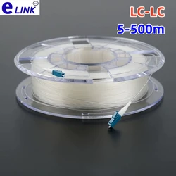 LC-LC Indoor transparent fiber optic cable 5-500m drum G657A2 invisible FC/UPC singlemode single core jumper 10m50m100m200m30m