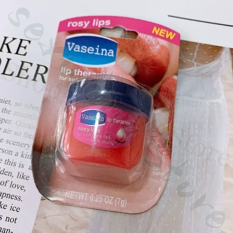 Vaseline Lip Balm ชุ่มชื่นอย่างล้ําลึกปากป้องกันการแตกร้าว Long-Lasting Moisturizes Lip Balm BASE Lip Mask 7g