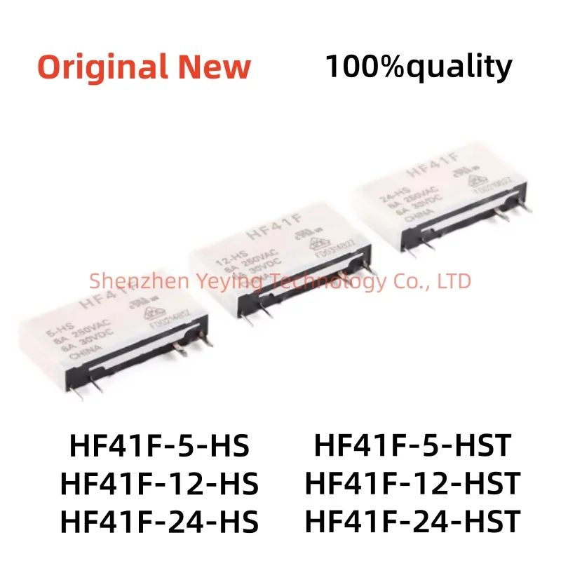 1Pcs/Lot 100% New Hf41F-5-Hs Hf41F-12-Hs Hf41F-24-Hs Hf41F-5-Hst Hf41F-12-Hst Hf41F-24-Hst 4-Pin 6A