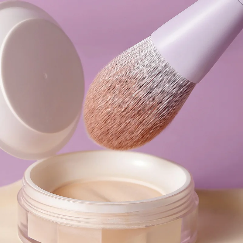 Juego de 10 mini brochas de maquillaje portátiles, brocha para polvos de cerdas suaves, brocha puntiaguda, brocha para sombra de ojos, juego de herramientas de belleza transfronterizas