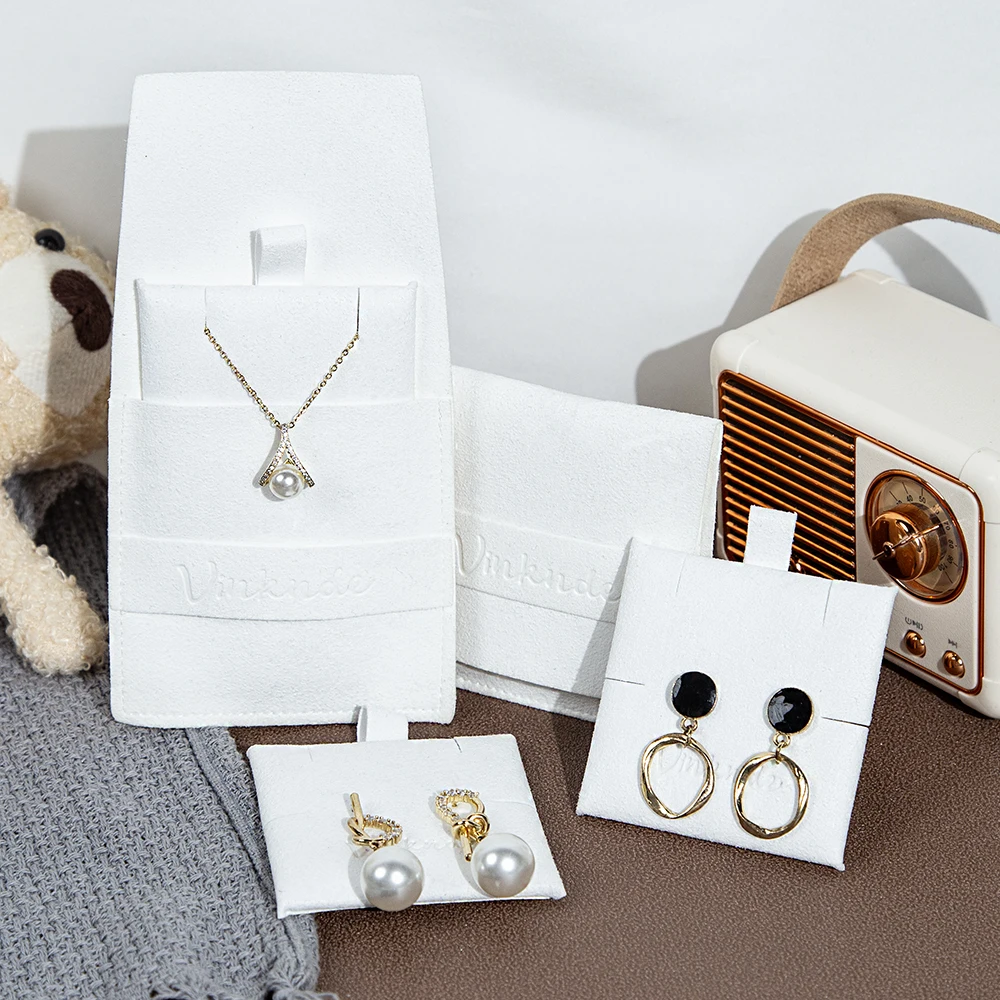 

Мешочки из микрофибры с логотипом и вставкой для карточек, сумка для упаковки ювелирных изделий, серьги, ожерелье, брелок, отделения для браслетов, сумки для карточек