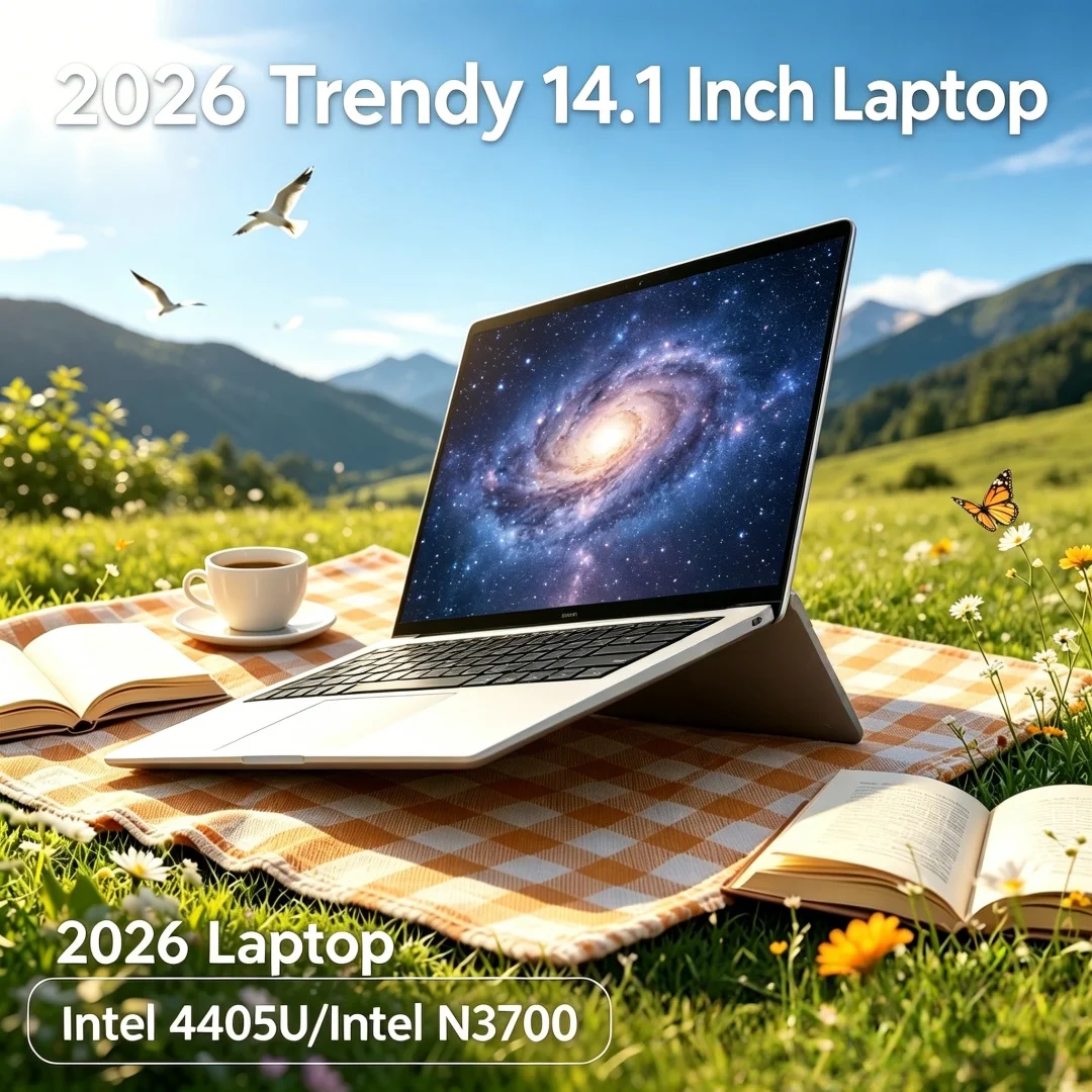 

2026new 14.1 Inch FHD Ethereal Supralight Laptop Intel N3700 /Intel 4405U Win11 DDR4 16GB/32GB SSD Distinctive CrossBorder