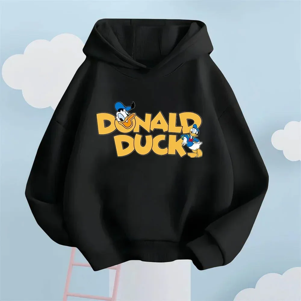 

Spring Autumn Cute and Adorable Disney Donald Duck Children's Clothes Warm Hoodies and Hoodies for Girls Boys Street Pullovers