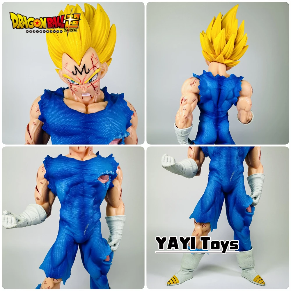 Hot Dragon Ball Anime Figures Vegeta GK Action Figures Battle Damage PVC Model Collection Ornament Toys Gift