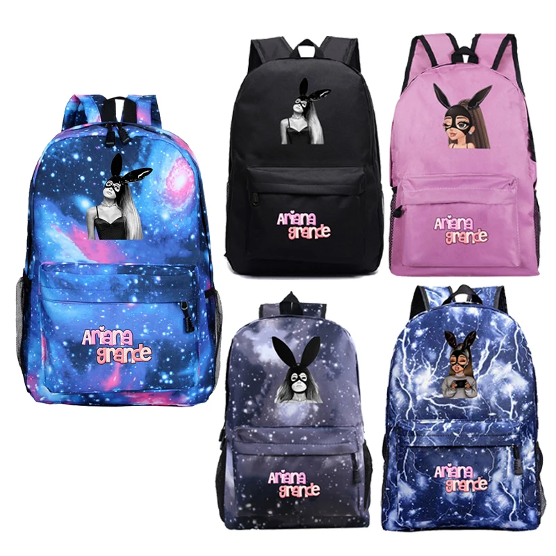 

Fashion Ariana Grande Backpack Girls School Bags Bookbag for Teens Daily Mochila Laptop Back Pack Casual Feminina Book Knapsack